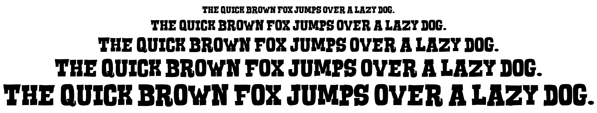 Serif of nottingham font